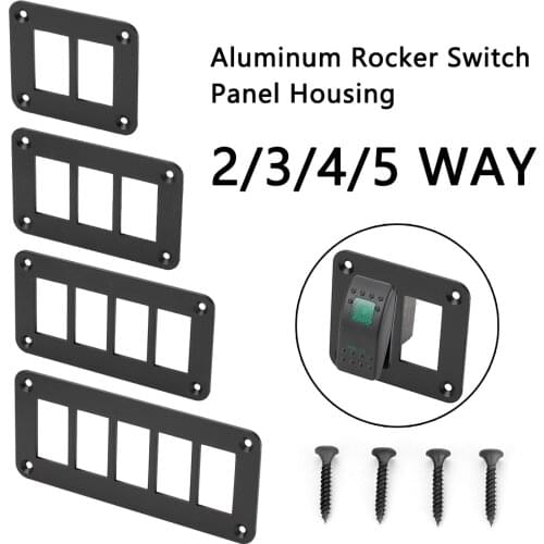 4 Way Aluminum Rocker Switch Panel Housing Holder FOR ARB Carling Narva Boat Type Auto Parts Switches Parts