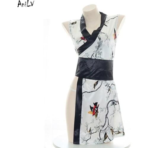 AniLV Japanese Anime Kimono Yukata Bathrobe Costume Swimwear Uniform Pool Party Cosplay