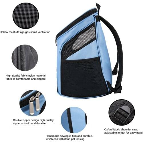 Cat Carrier Backpack Breathable Cat Backpack Outing Carry Bag Foldable Pet Chest Backpack Small Dogs Cats Pet Supplies Carrier