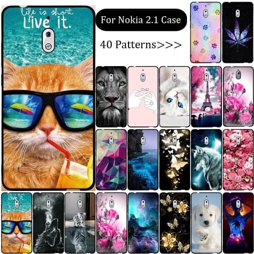 Case For Nokia 2.1 Case Silicone Back Cover For Nokia 2.1 Cover Soft TPU Coque Funda For Nokia 2.1 TA-1080 Case Phone Capa Shell