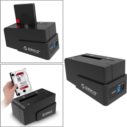 USB 3.0 External Hard Drive Docking Station for 2.5'' HDD Duplicator Cloner Function Plug and Play
