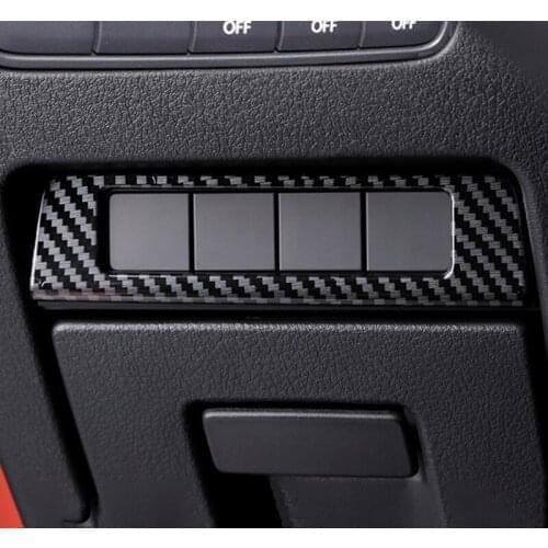 Car Left Middle Control Box Decoration Cover Shell 2020 2021 Matte/ Carbon Fibre Trim Car-styling for Mazda CX-30 Accessories