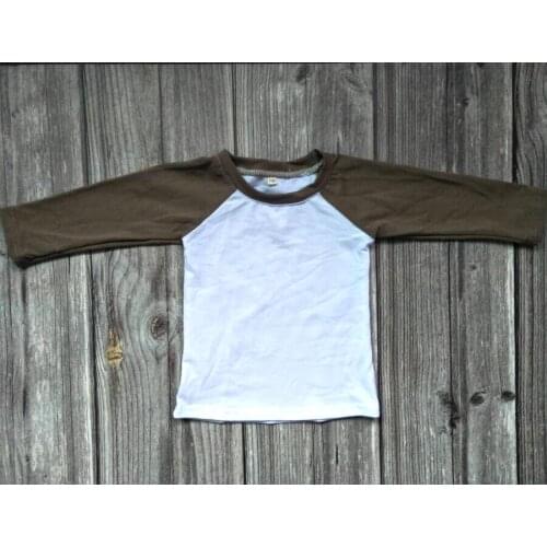 Fashion autumn long sleeve baby girls&boys patchwork O neck t shirts unisex high quality childrens boutique clothing kids gxj