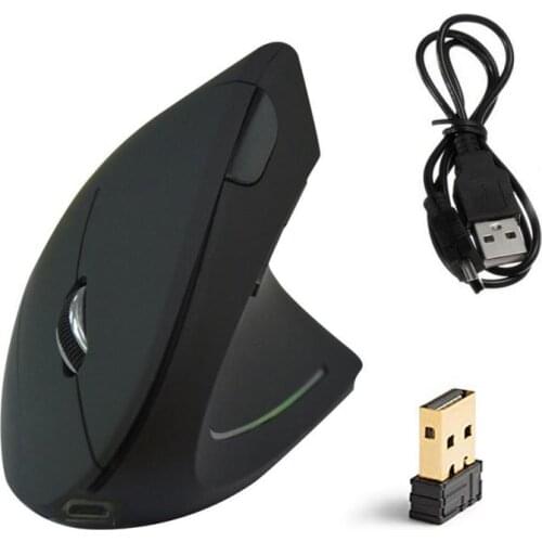 JSY-5 Ergonomic Vertical Wireless Mouse 2.4G Shark Fin Computer Gaming Mice Comfortable USB Optical Gamer Mouse For Laptop PC