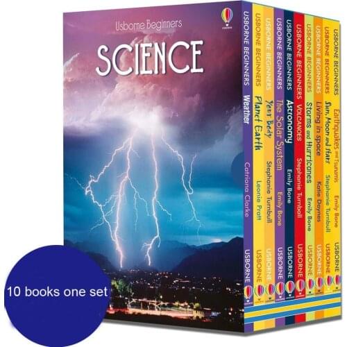 10 books gift box set English Usborne Beginners Science Primary Science 6-12 Years early education picture story book hard cover
