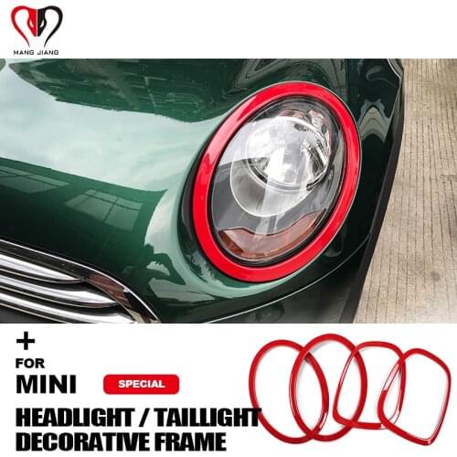 Taillight Trim Sticker For Mini Cooper F55 F56 Rear Tail Lights Head Lamps Rims Protective Covers Decoration Car Accessories