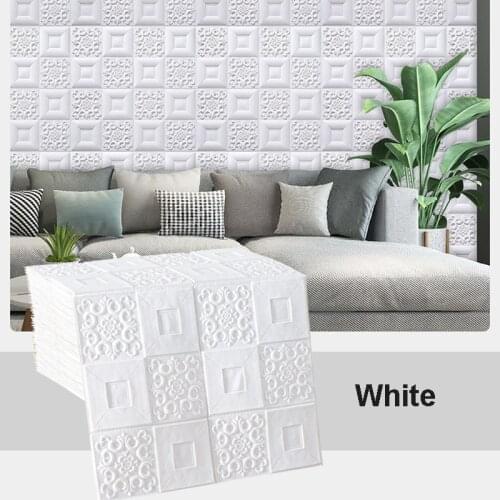 3D Wall Stickers Home Decoration Accessories Wallpaper For Living Room Luxury Self-Adhesive Foam Wallpaper Kitchen Bedroom Decor