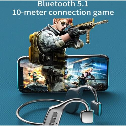 New G2 Bone Conduction Bluetooth Headset Hanging Ear Microphone Headphone Sports Waterproof Stereo Earpiece TWS Card Earphone