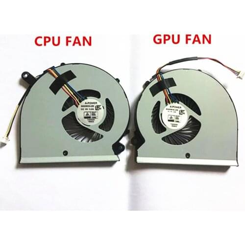 New For Gigabyte Aero15 RP64W RP65W CPU cooling Fan & GPU Fan BS5005HS-U2M BS5005HS-U2N radiator DC5V