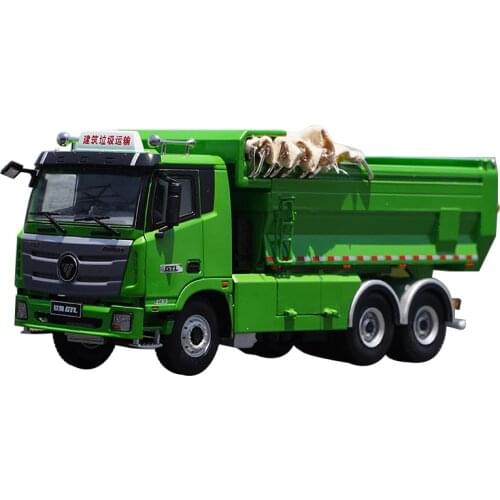 Original Authorized Authentic 1:36 Foton Daimler Auman GTL dump truck model Diecast toy dumper model for Christmas gift,collecti