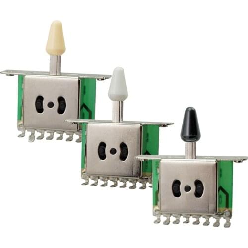 5 Way Pickup Selector Switch with Knob for Fender Stratocaster Telecaster Electric Guitars