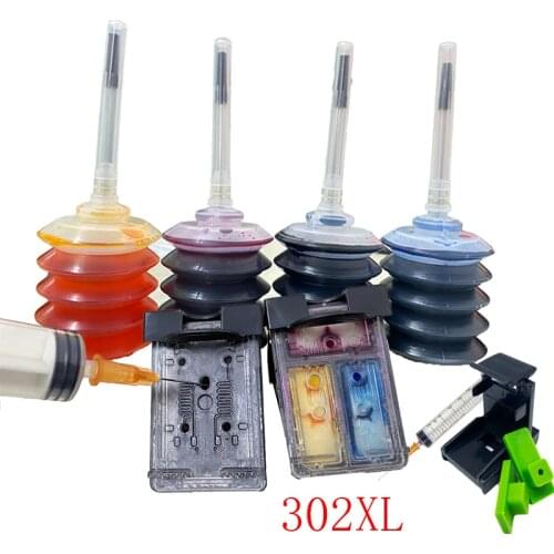 Vilaxh 302 XL Ink Cartridge Replacement For HP302 For HP Deskjet ENVY Officejet 2130 1110 3639 4511 4650 5220