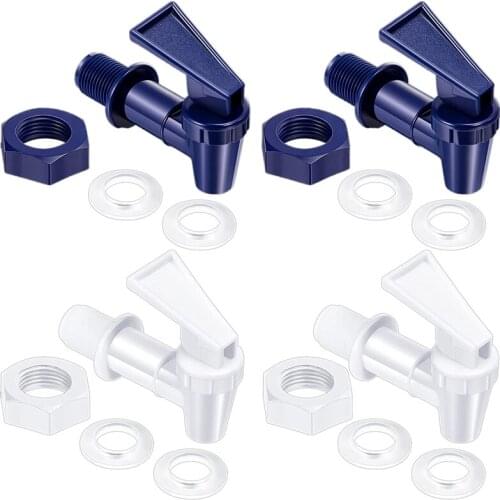 4 Pack Replacement Cooler Faucet Water Bottle Jug, Dispenser Tap Spigot Spout Water Beverage Lever Pour Dispenser Valve
