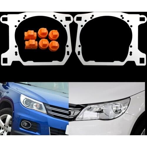 Taochis Car-Styling frame adapter module DIY Bracket Holder for VW Volkswagen Tiguan 2010 2012 Hella 3 5 Q5 Projector lens