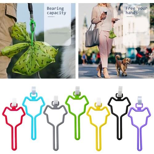 Hands Free Dog Poop Bag Holder Adjustable for Leash Attachment Pet Supply Dog Waste Carrier Pet Supply Accessories