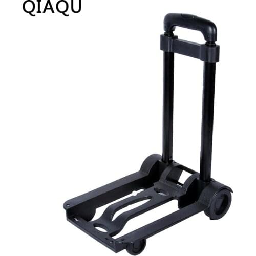 QIAQUFolding portable travel trailer Domestic luggage cart Portable hand cart for shopping Trolley shopping cart