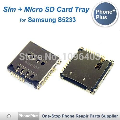 Memory TF Card Micro SD Card Tray For Samsung S5233 SIM Reader Module Holder Replacement Part High Quality