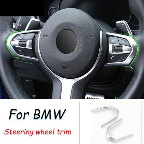 Carbon Fiber For BMW F20 F22 F21 F30 F32 F33 F36 F06 F12 F13 X5 F15 X6 F16 M-Sport ABS ChromSteering Wheel Decoration Frame Trim