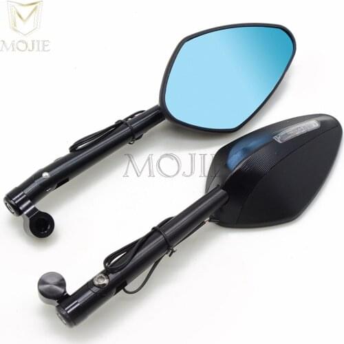 Universal Motorcycle Rear View Rearview Mirror Scooter With Turn Signal For YAMAHA Star XV1900 XVS1300 XVS950 XVS400 XVS650
