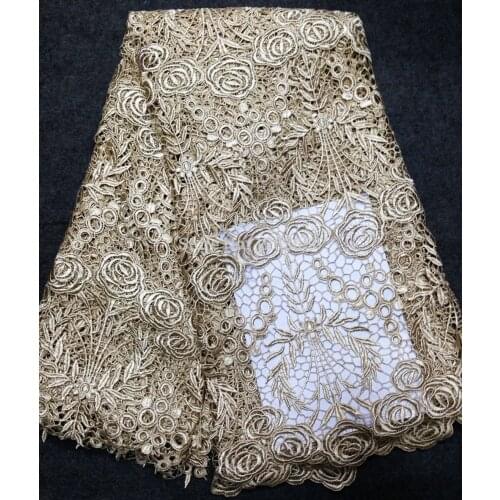 High quality swiss voile laces print lace 100% cotton African cord lace water soluble guipure fabric for sewing dress D07