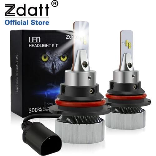 Zdatt H7 Led Canbus H4 H11 9004 9005 9006 9007 Car Headlight Bulbs 100W 12000LM 6000k Lamps for Cars Fog Lights LED Automobiles