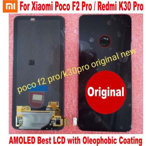 100% Original Glass Sensor For Xiaomi Poco F2 Pro LCD Display 10 Touch Screen Digitizer Assembly Redmi K30 Pro Phone Pantalla