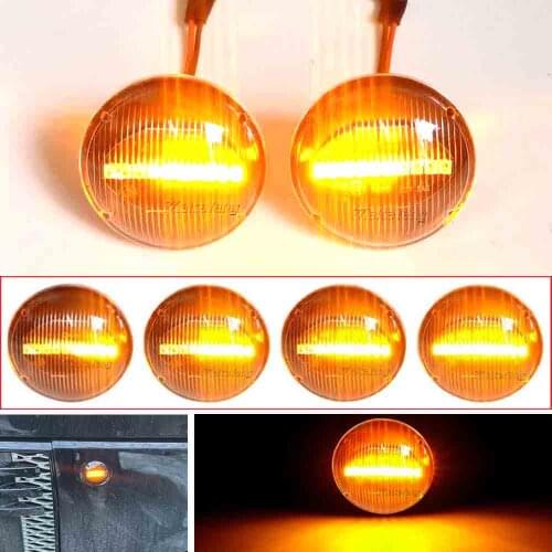 2pcs Side Marker Signal Lamp For Land Range Rover L322 2002-2012 Dynamic LED Side Repeater Indicator Sequential Blinker Light