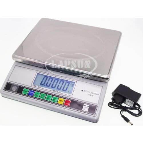 3 10 15 30KG 0.1g 0.5g 1g Accurate Balance Food Weight Electric Digital Scale RS232 Port Print Printer Slot Rechargeabel Battery