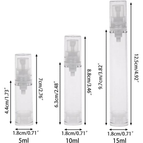 5/10/15ml Refillable Perfume Empty Bottle Atomizer Pump Spray Container Travel U2JD