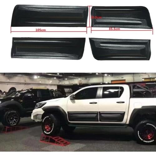 Auto Exterior Accessories Styling Mouldings Fit For Hilux Revo Rocco V6 Door Trims Plate Cover Covers Pickup Car Parts 2016-2021