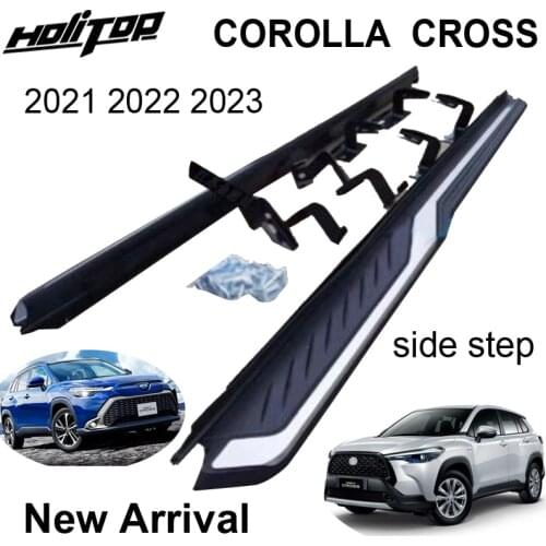 OE model running board side step bar for Toyota COROLLA CROSS 2021 2022,original style,free drill hole,ISO9001 excellent quality