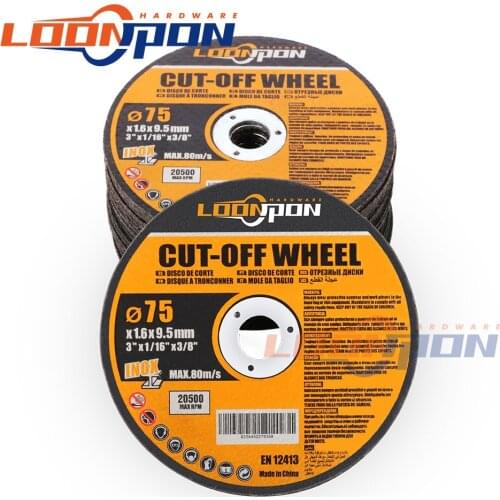 3inch/75mm Metal Cutting Disc Resin Cut Off Wheel for Angle Grinder Accessories Rotary Tool 20Pcs