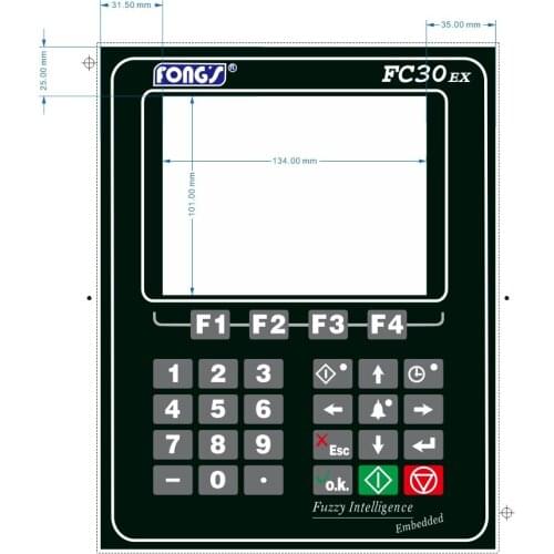 Fc28ad, fc28ex, fc30, fc30ex computer key film panel