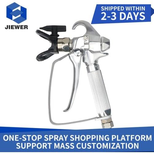 JIEWER Portable Airless Spray Gun Paint Sprayers Wear-resista Paint Latex Paint Spray Gun With 517 Black Spray Tip
