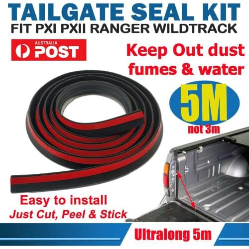 3/5m Adhesive Universal Weather Stripping Pickup Truck Bed Rubber Tailgate Seal Kit for TOYOTA for HILUX SR5 SR