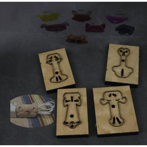 Leather craft template cutter die cutting animal wire organization collection leather hole punches tool set deri el aletleri