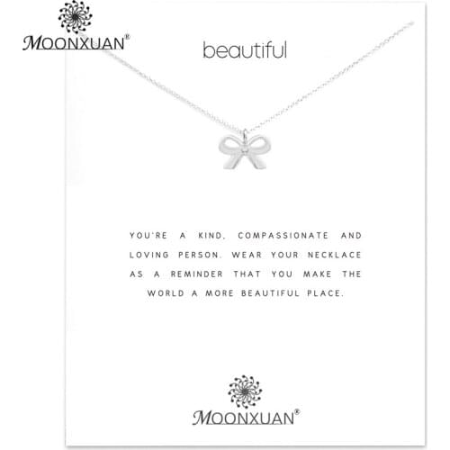 Bowknot Choker Statement Sliver Necklace Jewelry Chain Colar Women Kolye Collares Collier Ketting Bijoux Femme Collar Chocker