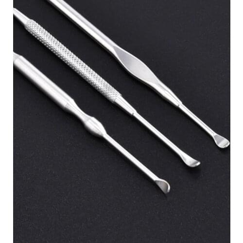 Stainless Steel Earpick Wax Stick Remover Curette Cleaner Ear Pick Tool Cleaner Spoon Care Ear Clean Tool New hot