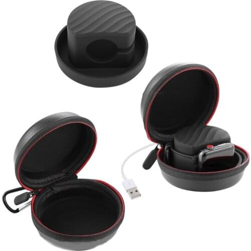 Portable Charging Case Compatible with Watch Series 6SE/6/5/4/3/2/1 Hard Protective Travel Cover Original Charging Box M5TB