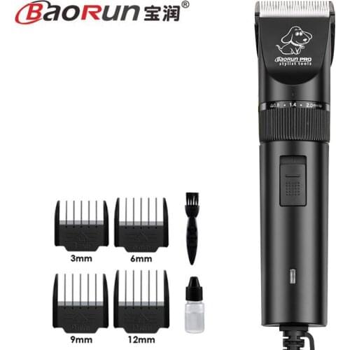 Professional Pet Cat Dog Hair Trimmer Grooming Clipper Powerful Electrical Pet Hair Clipper Ceramic Cutting Machine 110-240V
