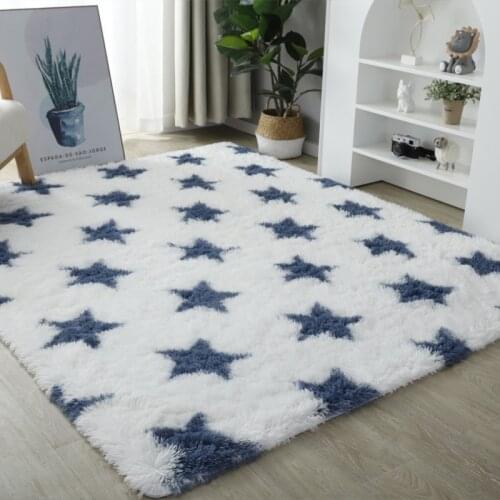 Silky Fluffy Carpet Modern Home Decor Sofa Living Bedroom Bedside Mat Balcony Carpets Long Plush Shaggy Rug Childrens Play Mats