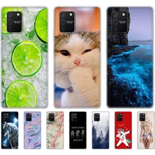 Silicone case For Samsung Galaxy S10 Lite Case TPU soft Cover For Samsung S10 Lite S 10 Lite SM-G770F 6.7inch bumper shockproof