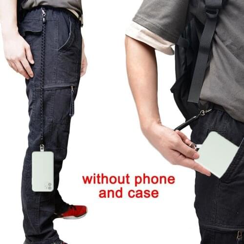 New Gasket Mobile Phone Lanyard Telescopic Anti-theft Spring Piece Anti-lost Mobile Connecting Lanyard Phone Lanyard lanyar A8T5