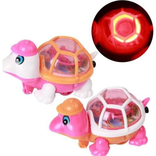 Pull-line tortoises will run will glow small tortoises traditional pull-line flash tortoises glow toys