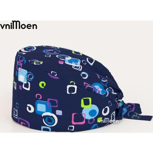 Vnimoen wholesale Unisex nursing cap reusable Pet shop work cap Cleaning cap scrub cap Beauty care cap Accessories printing hats