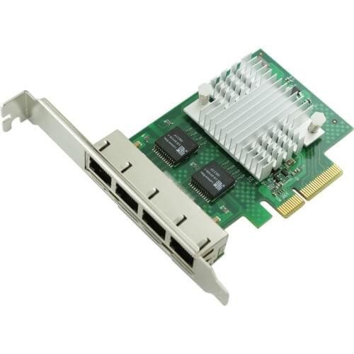 WYI350T4 RJ45 PCI-E Gigabit Ethernet Network Adapter Card NIC intelI350-T4 I340-T4