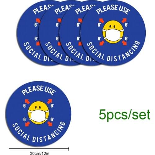 XG021 12inch 5 pcs a set socail distance sticker waterproof fade resisting self adhesive distance sticker