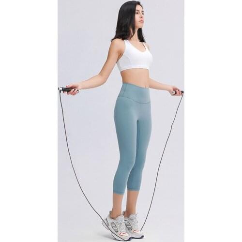 Womens Pants High Waist Seamless Leggings Hip-lifting Slim Slimming Sports Yoga Fitness Nakedness Without Embarrassment Line