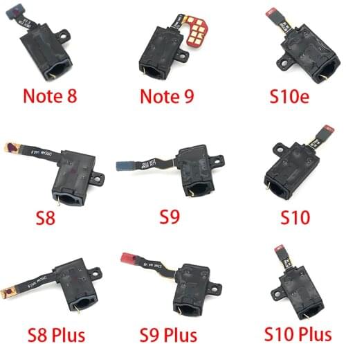 2pcs/lot Earphone Headphone Audio Jack Flex Cable For Samsung Galaxy S10 S10e S9 S8 Plus S7 S7 edge S4 Mini Note 8 9 Replacement