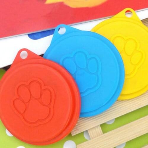 2Pcs PP resin Pet Dog Cat Food Snacks Can Tin Lid Covers Food Cover Kitchen Reusable Storage 8.8mm